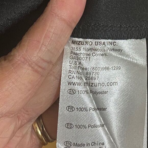 Mizuno WOMEN’s BLACK & WHITE CREW NECK JERSEY/PERFORMANCE SHIRT Sz-XXL - Picture 5 of 7